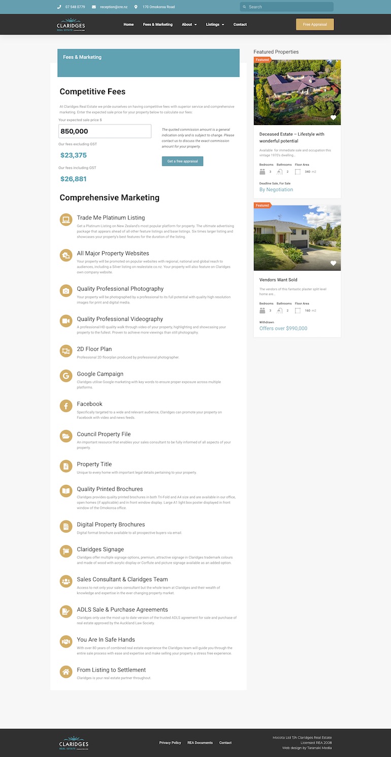 2 Fees Marketing - Taranaki Media