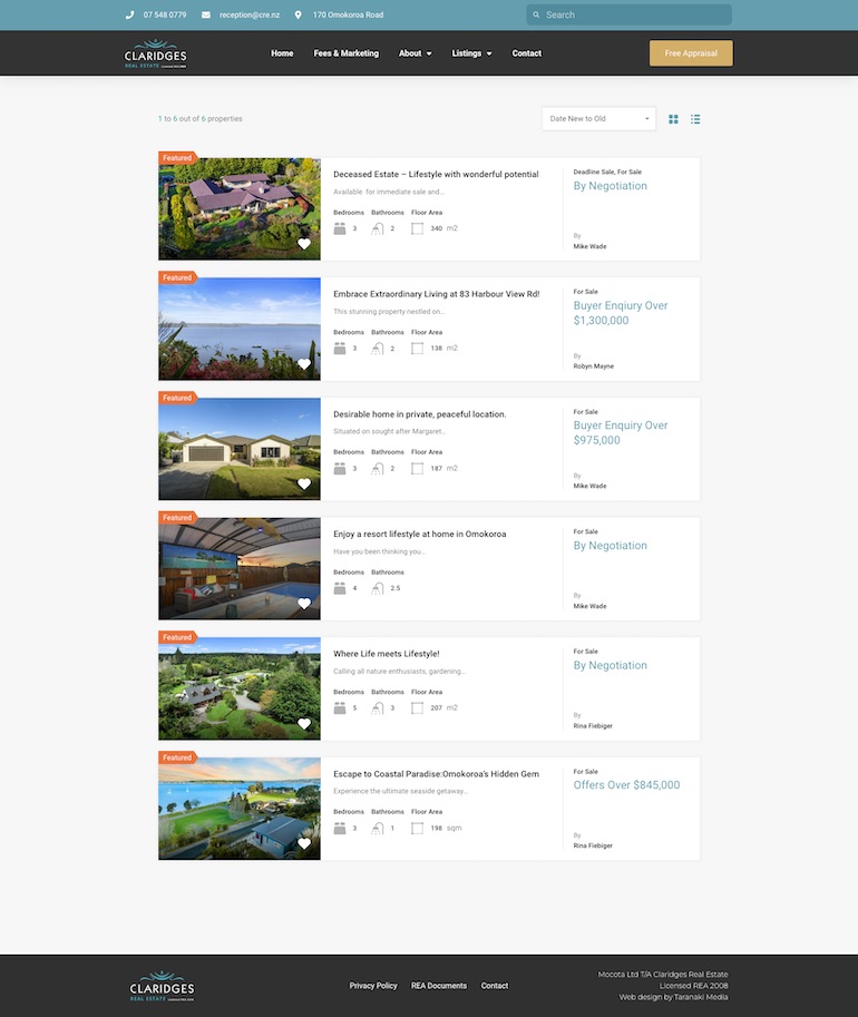 7 Current Listings - Taranaki Media