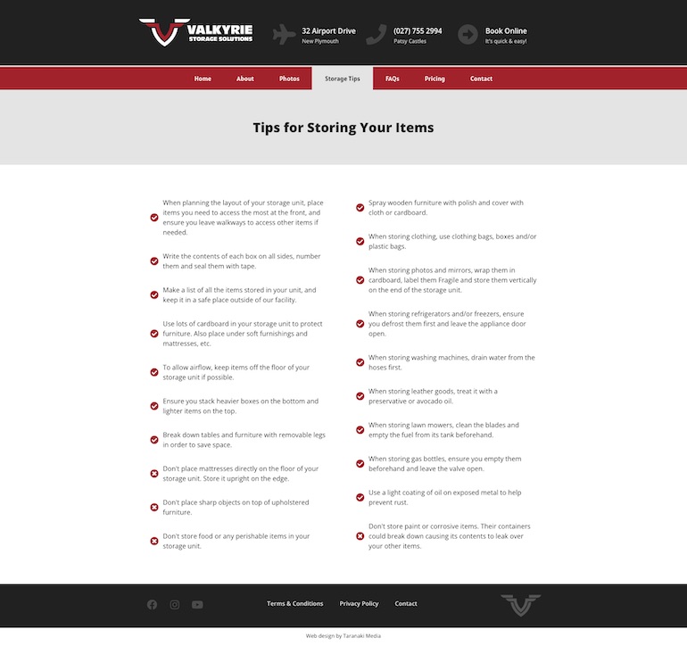 4 Storage Tips - Taranaki Media