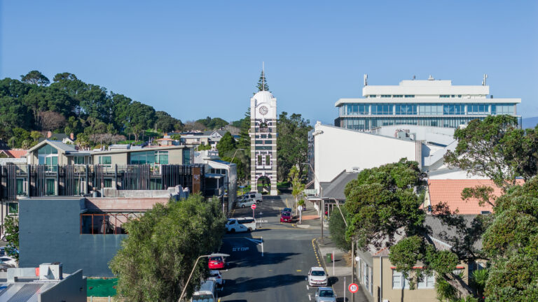 Queen Street aerial view