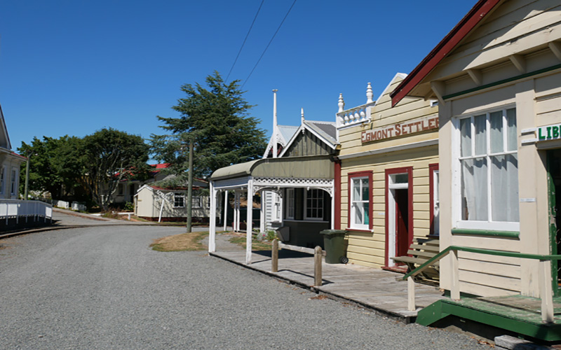 Website Pioneer Village buildings - Taranaki Media